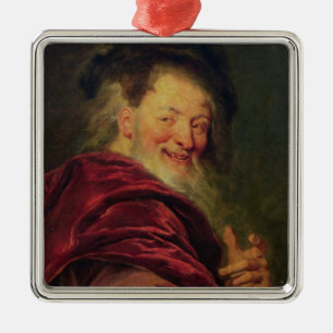 Democritus 1692 metalen ornament