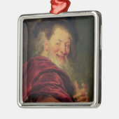 Democritus 1692 metalen ornament (Links)