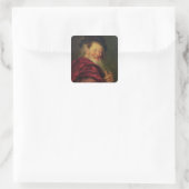 Democritus 1692 vierkante sticker (Tas)