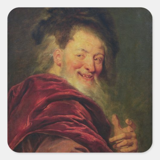 Democritus 1692 vierkante sticker (Voorkant)