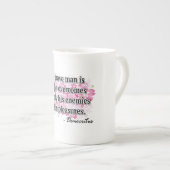 Democrritus Porselein Kop (Voorkant rechts)