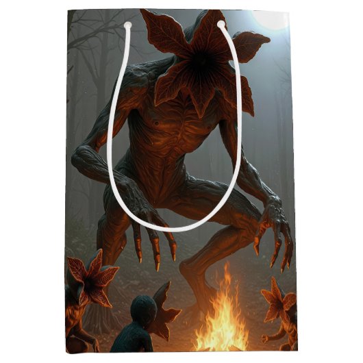Demogorgon Creatures Gathering Around a Campfire Medium Cadeauzakje (Voorkant)