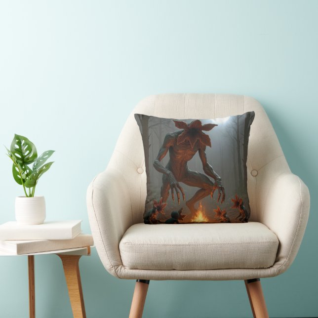 Demogorgon-wezens rond een kampvuur kussen (Stoel)
