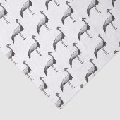 Demoiselle crane bird cartoon illustration  tissuepapier (Detail)