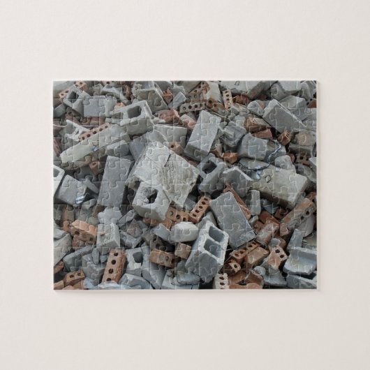 Demolitie - Rubble Puzzle Legpuzzel (Horizontaal)