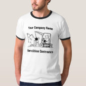 Demolition Contracting Services Cartoon T-shirt (Voorkant)