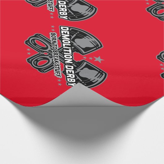 Demolition Derby Born to Break Stuff Cadeaupapier (Hoek)