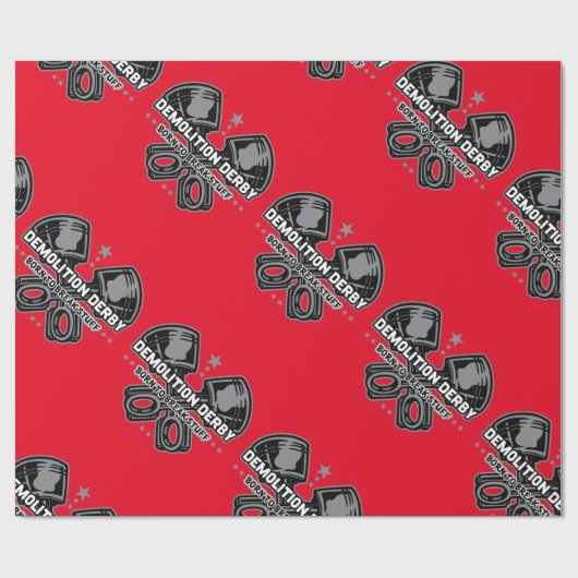 Demolition Derby Born to Break Stuff Cadeaupapier (Vlak)