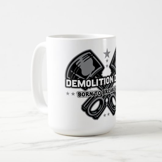 Demolition Derby Born to Break Stuff Koffiemok (Voorkant links)