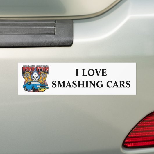 Demolition Derby Bumpersticker (Op auto)