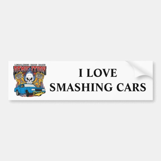Demolition Derby Bumpersticker (Voorkant)