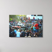 Demolition Derby op de provinciale beurs Canvas Afdruk (Voorkant)