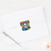 Demolition Derby Ronde Sticker (Envelop)