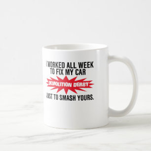 Demolition Derby Smash Your Car Koffiemok