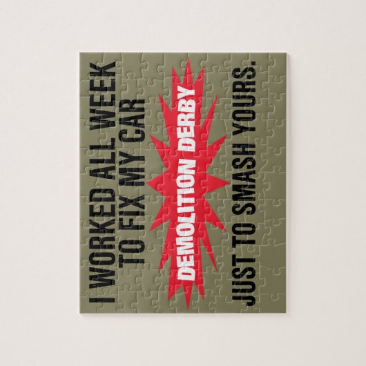 Demolition Derby Smash Your Car Legpuzzel (Verticaal)
