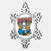 Demolition Derby Tin Sneeuwvlok Ornament (Rechts)