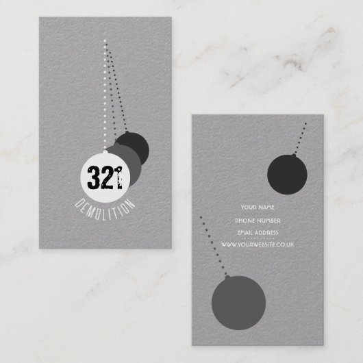 Demolition Expert Visitekaartje v3 (Voorkant / Achterkant)