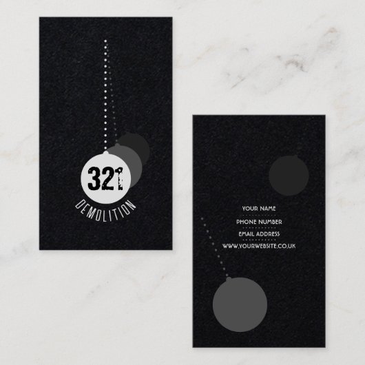 Demolition Expert Visitekaartje v4 (Voorkant / Achterkant)