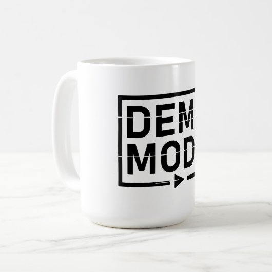 Demomodus Audio V1 Koffiemok (Voorkant links)