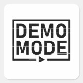 Demomodus Audio V1 Vierkante Sticker (Voorkant)