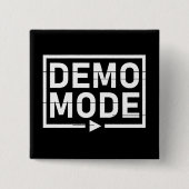 Demomodus Audio V2 Vierkante Button 5,1 Cm (Voorkant)