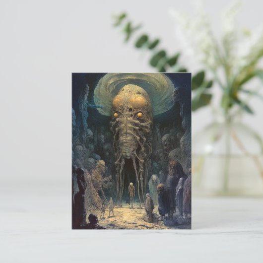 Demon Alien Underworld Briefkaart (Staand voorkant)