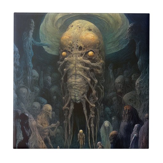 Demon Alien Underworld Tegeltje (Voorkant)