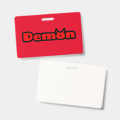 Demon Badge (Voor- en achterkant)