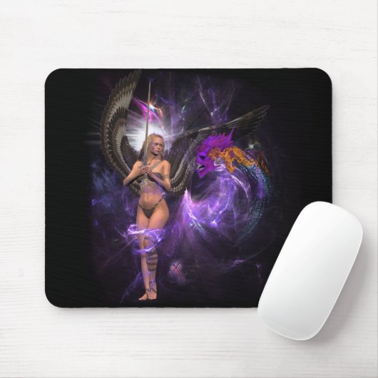 Demon Battle Mousepad Muismat (Met muis)
