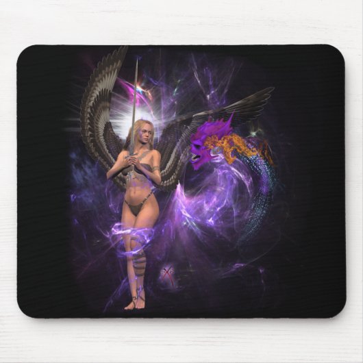 Demon Battle Mousepad Muismat (Voorkant)