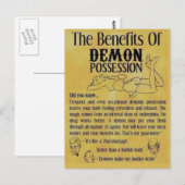 demon-bezit briefkaart (Voorkant / Achterkant)