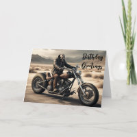 Demon Biker Verjaardagskaart