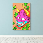 Demon Blossom Canvas Afdruk (Insitu (Houten vloer))