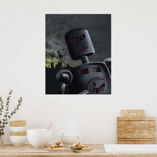 Demon Bots afdrukken Poster (Keuken)