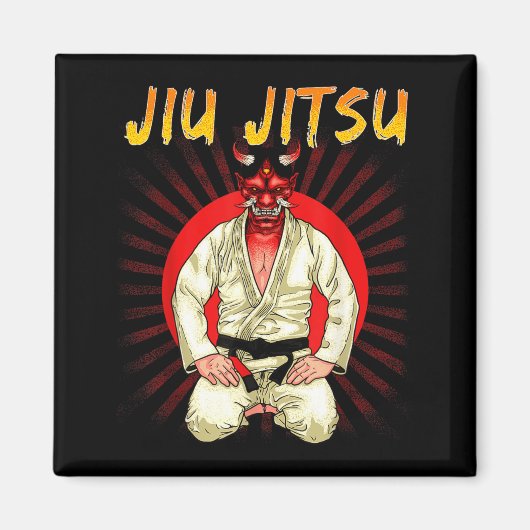 Demon Braziliaans Jiu Jitsu Oni Magneet (Voorkant)