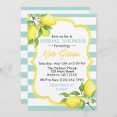 Demon Bruids Douche Uitnodiging – Verse Citrus The (Voorkant / Achterkant)