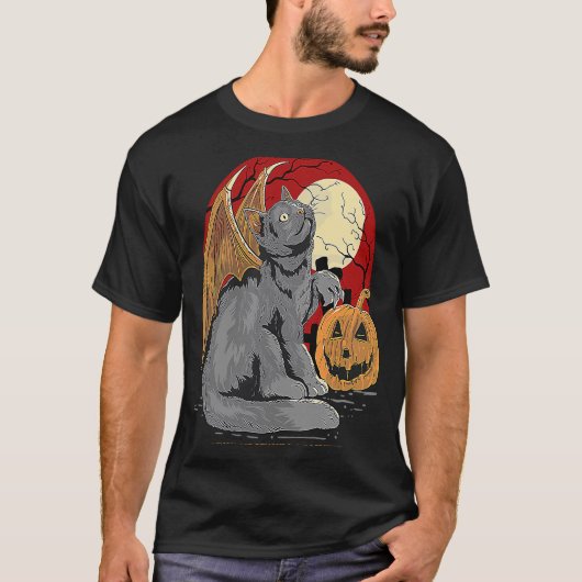 Demon Cat eist een offer T-shirt (Voorkant)