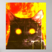 Demon cat uit de hel poster (Voorkant)
