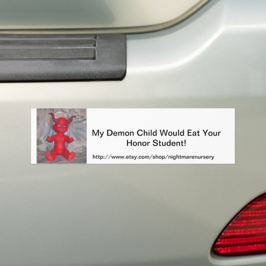 Demon Child Bumpersticker (Op auto)