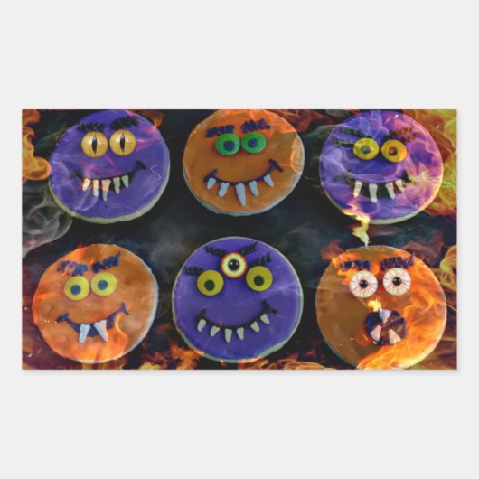 Demon Cookies! Rechthoekige Sticker (Voorkant)