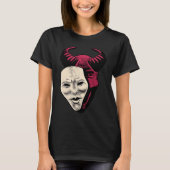 Demon Devil Mask Vaporwave Demon T-shirt (Voorkant)