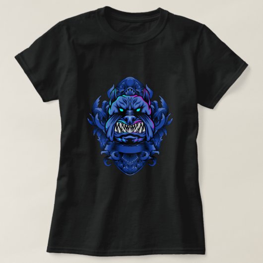 Demon Dogg Dames T-shirt (Design voorkant)