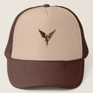 Demon en engelenvleugels romantische fantasie-illu trucker pet