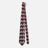 Demon Eye Brushed Graphic Print Neck Tie Stropdas (Voorkant)