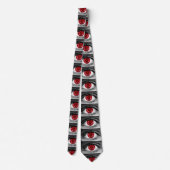 Demon Eye Brushed Graphic Print Neck Tie Stropdas (Achterkant)
