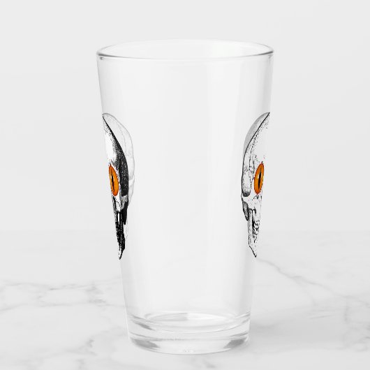 Demon Eyed Skull Glas (Rechts)