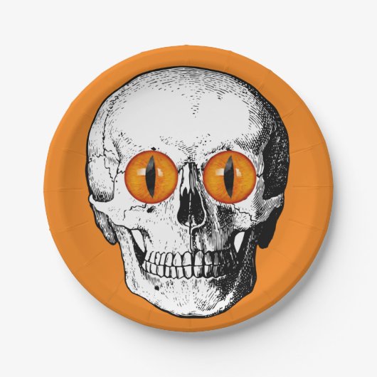 Demon Eyed Skull Papieren Bordje (Voorkant)