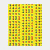 Demon Eyes Fleece Deken (Voorkant)