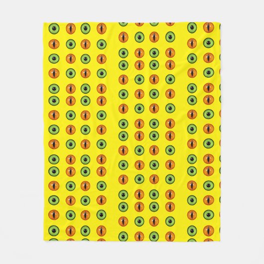 Demon Eyes Fleece Deken (Voorkant)