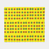 Demon Eyes Fleece Deken (Voorkant (Horizontaal))